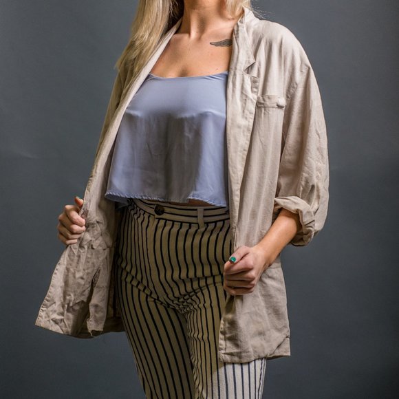 Khaki Blazer by Sportswear System - Picture 4 of 6